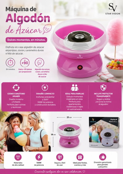 Máquina de Algodón de Azúcar. 🍭