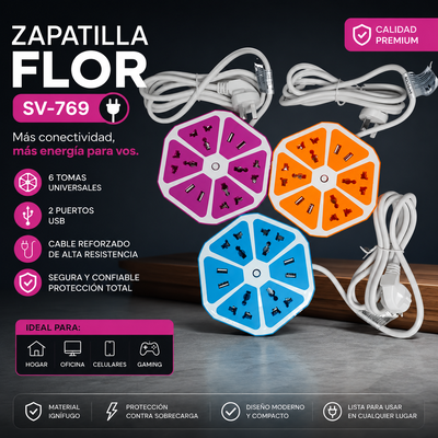 🌸 Zapatilla Flor SV-769🔌