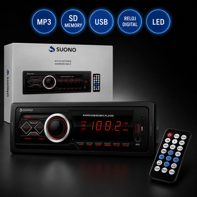 Estereo parar Auto Suono MP3 / Bluetooth 📻