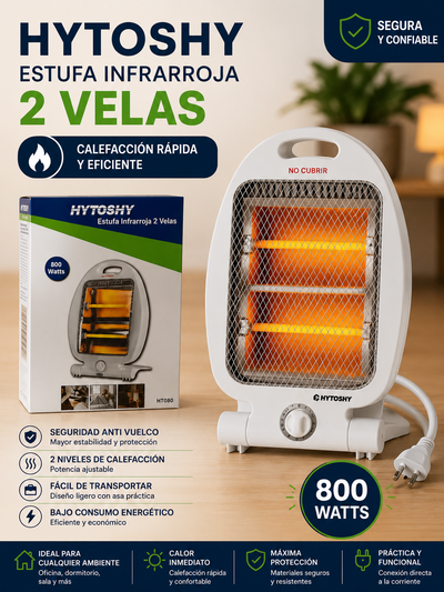 Estufa Infrarroja HYTOSHY (2 Velas) 🔥