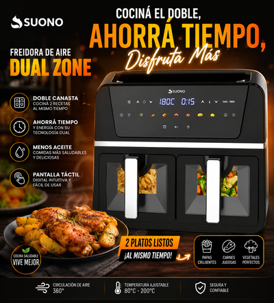 ✨ FREIDORA DE AIRE DOBLE CESTA✨