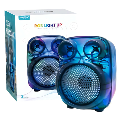 Parlante Portátil GTS-2166 con Luces RGB 3". 🔋🔊