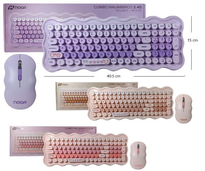 Combo Mouse y Teclado Inalámbricos Noga NKB-9800. 🖱️⌨️