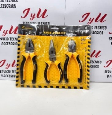 Combo de Pinzas X3 - 8" (20 cm) - Profesional. 🔧