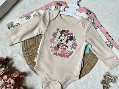 Set bodys manga larga “Flora Minnie” - Disney baby