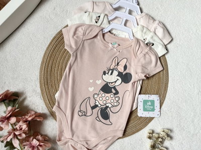 Pack de 3 bodys “Minnie soft pink” - Disney baby 