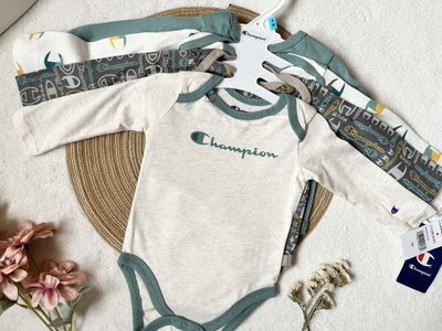 Set de bodys green - Champions 