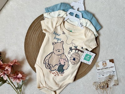 Pack de 3 Bodys Pooh "Honey" - Disney baby