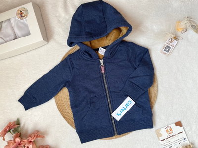 Campera azul, frisada - Carters