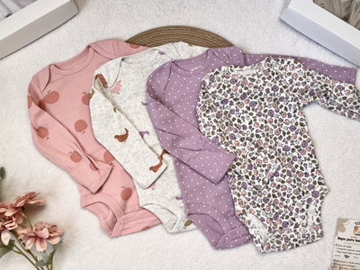 Set de 4 bodys “Girly” - Carter's