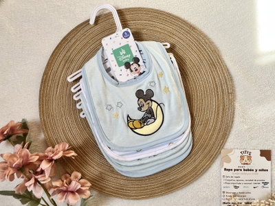 Pack de 5 baberos Mickey - Disney baby 