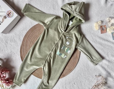 Enterito plush en verde - "Little bear"