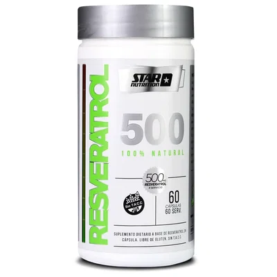 Resveratrol 500 en Cápsulas Star Nutrition