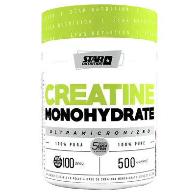 Creatina Monohidrato 500gr Star Nutrition en pote: ¡La mejor!