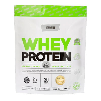 Whey Protein Star Nutrition Proteína en Polvo 2LB Doypack