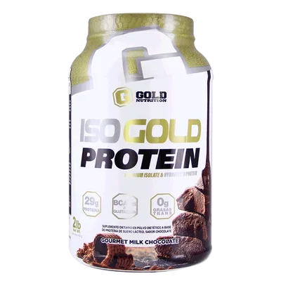 Proteína 100% aislada e hidrolizada ISO Gold Nutrition - Para Intolerantes a la lactosa