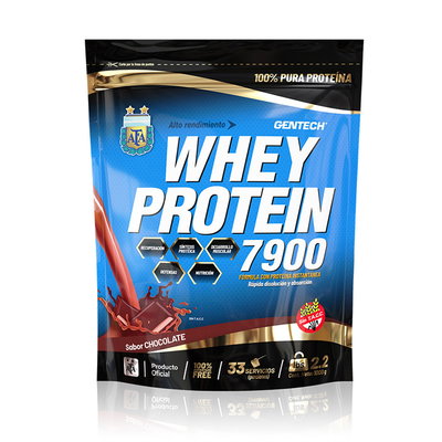 Proteína en Polvo Gentech 2.2LB Whey Protein 7900 AFA Doypack