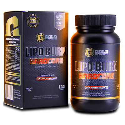Quemador Termogénico Lipo Burn Hardcore - Gold Nutrition