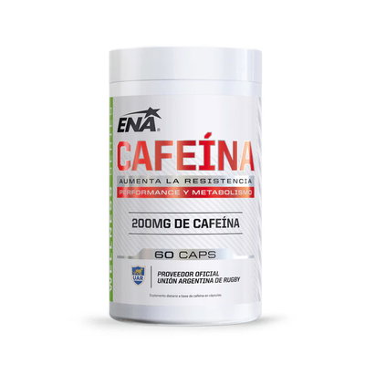 Cafeína 200 mg Ena Sport 60 cápsulas Pre Entreno El Mejor!