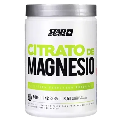 Citrato de Magnesio Puro Star Nutrition 500g | Alta Absorción