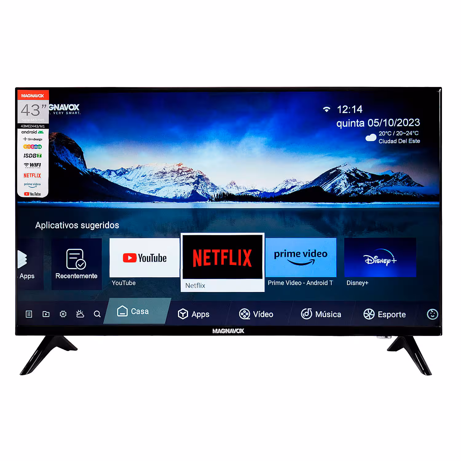 Smart TV Magnavox 43MEZ443/M1 43" Full HD Android WiFi