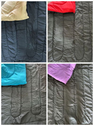 Acolchado liso reversible 1 1/2 plaza