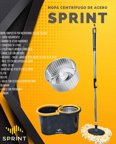 Mopa centrífuga sprint