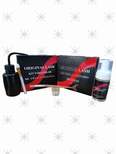 Kit laminado y tinte de cejas+ herramientas 