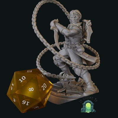 Humano explorador-guardabosques