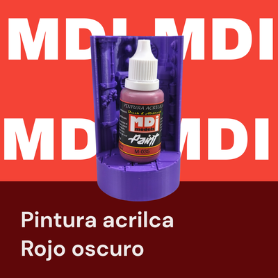 Acrilico rojo oscuro