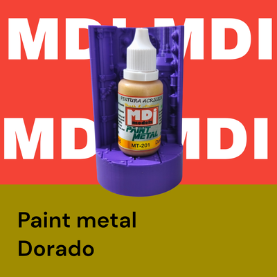 Acrilico paint metal dorado