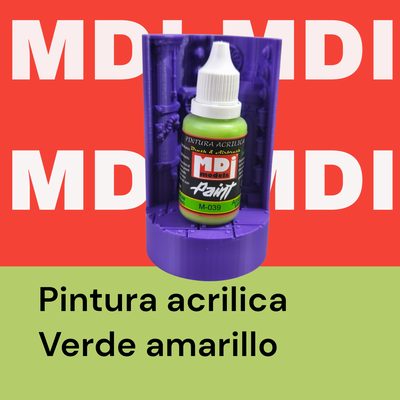 Acrilico verde amarillo