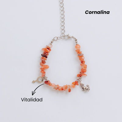 Pulsera/tobillera Cornalina: VITALIDAD