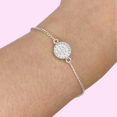 Pulsera groumet dije San Benito Plata 925