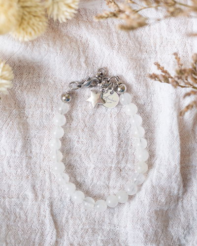 PULSERA PURIFICAR CON CUARZO BLANCO