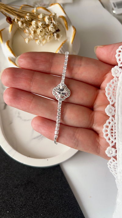 Pulsera Flor VC Con Cubic - Regulable