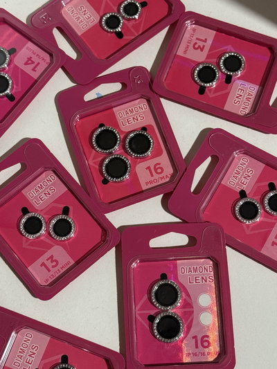 Protectores de cámara - Strass plateado 