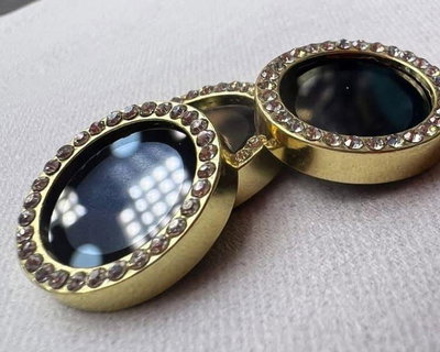 Protectores de cámara- Strass Gold