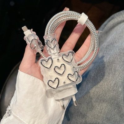 Protector de cargador silver heart 