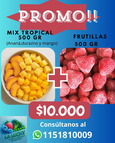 Promo semanal Mix tropical + frutillas