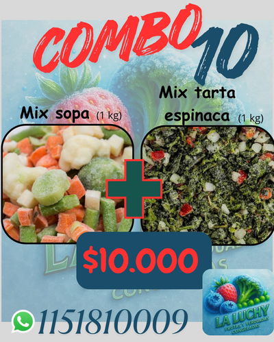 COMBO 10 1 KG MIX SOPA + 1KG MIX TARTA