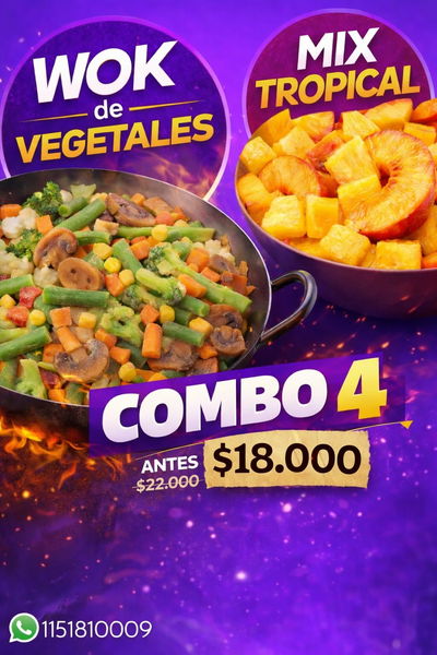 COMBO 4 ( wok + mix tropical)