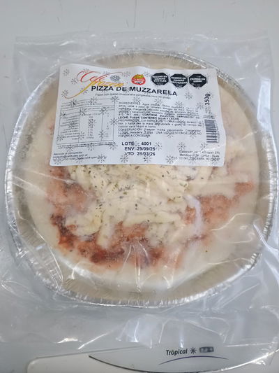 Pizza de muzzarella INVIVIDUAL SIN TACC