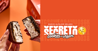 Alfajor helado el SECRETO Cookies and Cream 6 unidades ( caja)