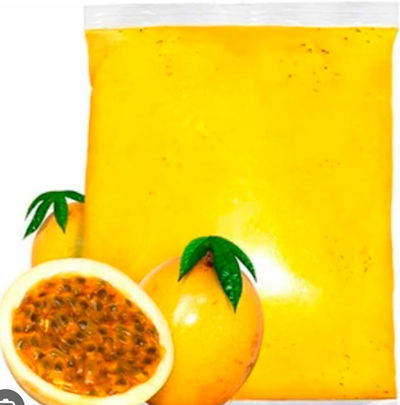 Pulpa Maracuyá Congelado Sin Semilla Bolsa de 1 kg.