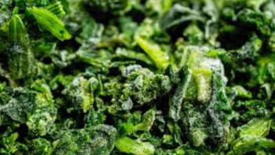 Espinaca Congelada IQF Bolsa de 1 kg.