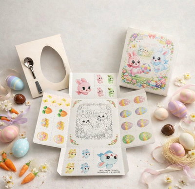 CAJA EXPLOSIVA MEDIO HUEVO PASCUAS MEMOTEST