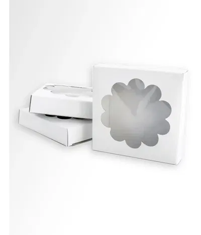 Cookie Individual Visor Blanca 9.5x9.5x2