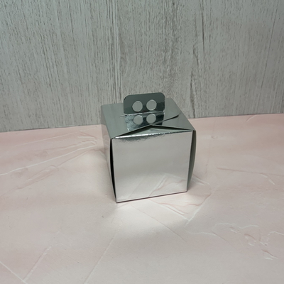 Minitorta plateada 10,5x10,5x10,5