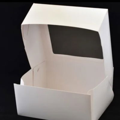Caja Para Torta/Desayuno Apilable (Con Visor) - 24x24x12